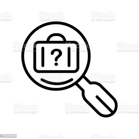 Lost And Found Icon Isolated On White Background Stock Illustration