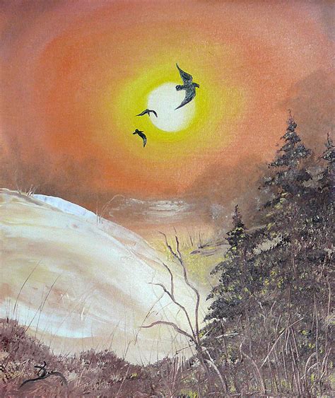 Flying Raven 4 Painting By Dee Carpenter Fine Art America