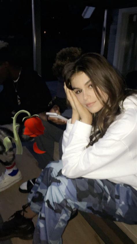 Stunning Moments Of Kaia Gerber On Snapchat