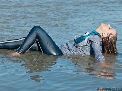 wet clothes great body leather pants tights swimming jean model nice fashion