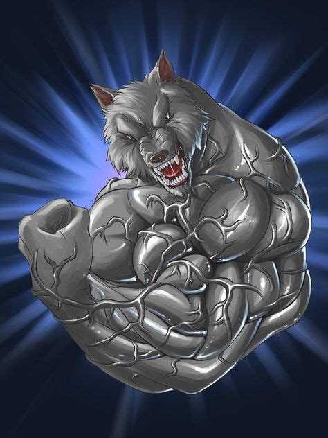 Authentic Muscle Wolf By Schreddedwolf Lion Art Furry Art Superhero Art