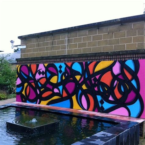 El Seed New Mural At The University Of Exeter Exeter Uk