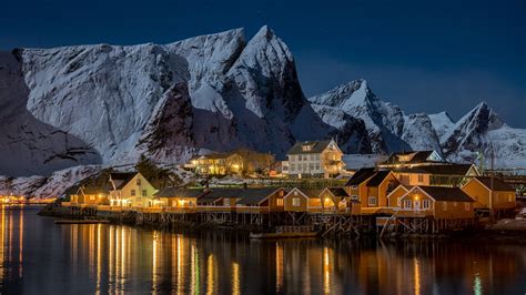 Free Download Hd Wallpaper Lofote Islands Nature Mountain Lofoten