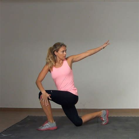 Knee Hug To Forward Lunge And Twist Exercise Golf Loopy Play Your