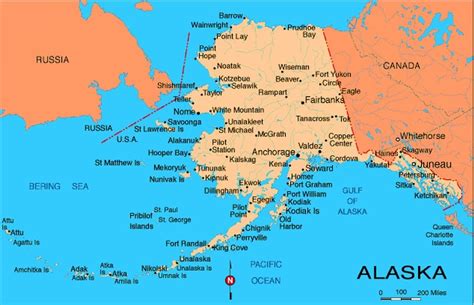 Overview Map Of Alaska Alaska Map Alaska Map