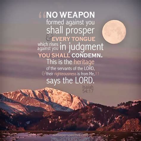 No Weapon Formed Against Me Shall Prosper Quote No Weapon Formed