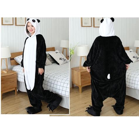 Buy Unisex Anime Kigurumi Pajamas Panda Cosplay Costume Hoodies Party