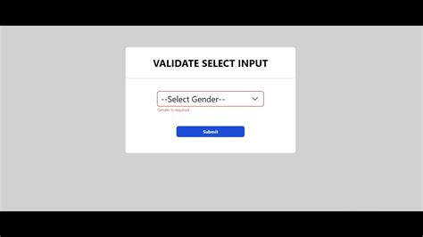 Validate Select Input With React Hook Form V React Micro Project