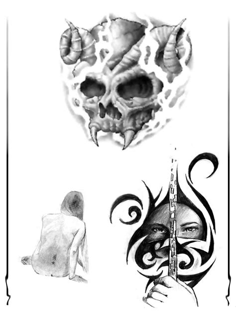 Demon Skull Tattoo Drawings Best Tattoo Ideas