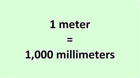 Meters And Millimeters Ng