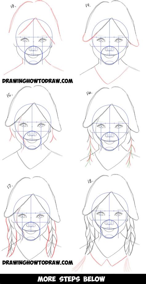 I am going to be submitting. How to Draw a Realistic Cute Little Girl's Face/Head Step ...
