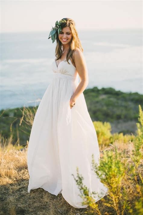 2015 Maternity Beach Wedding Dresses Vintage Plus Size Spaghetti Straps