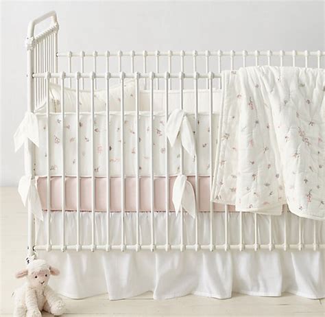 Embroidered Wildflower Nursery Bedding Collection