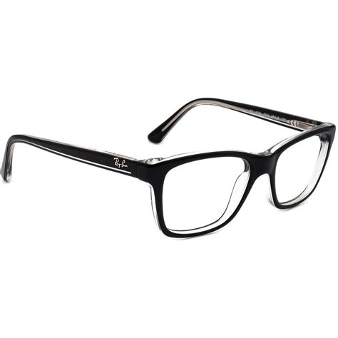 Ray Ban Small Eyeglasses Rb 1536 3529 Black Clear B Shape Etsy