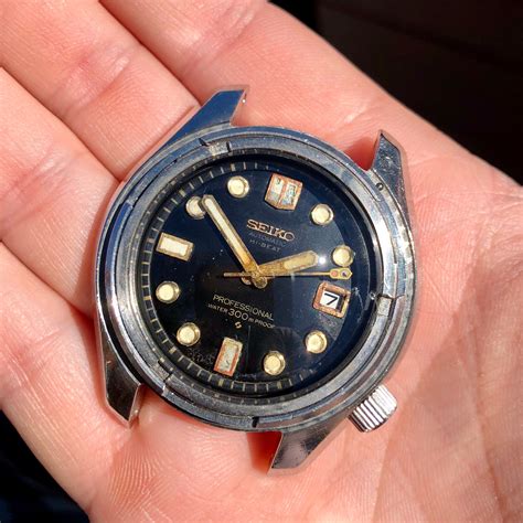 Vintage Seiko Hi Beat 6159 7001 Divers Automatic Wristwatch 1960s