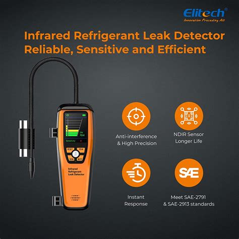 Buy Elitech Hvac Refrigerant Leak Detector 10 Yrs Infrared Sensor Life