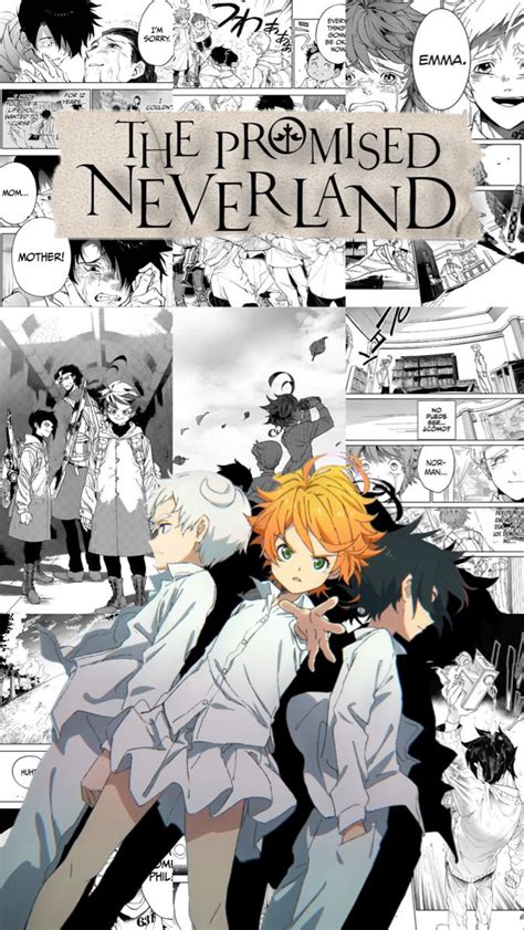 The Promised Neverland Manga Poster Fondo De Pantalla De Anime El País De Nunca Jamás Fondo