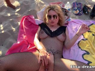 Elisa Dreams Sex Challenge Sex And Bukkake On The Beach Cu