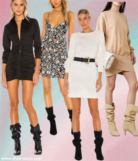 How To Wear Short Dresses With Boots 9 Great Boots For A Mini Dress