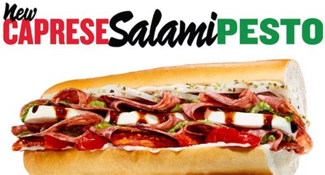 Jimmy Johns Debuts New Caprese Salami Pesto Sandwich The Fast Food Post