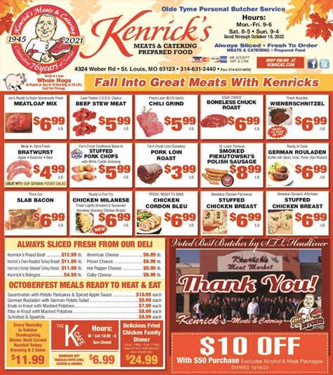 Oct Kenrick S Meats Catering