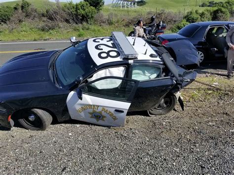 4 People Injured After Car Hits Chp Vehicle On East I 80 Sfgate