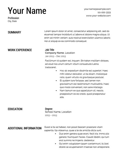 Your resume has to catch attention and present you in the most positive light possible. Free Resume Templates