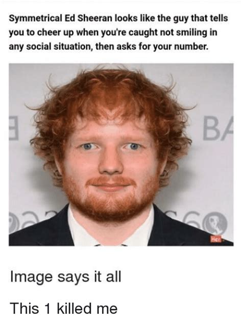 At memesmonkey.com find thousands of memes categorized into thousands of categories. Symmetrical Ed Sheeran Looks Like the Guy That Tells You ...