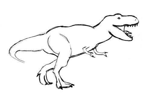 T Rex Drawing Step By Step Art Starts For Kids