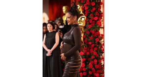 Rihannas Alaïa Dress At The 2023 Oscars Popsugar Fashion Photo 5