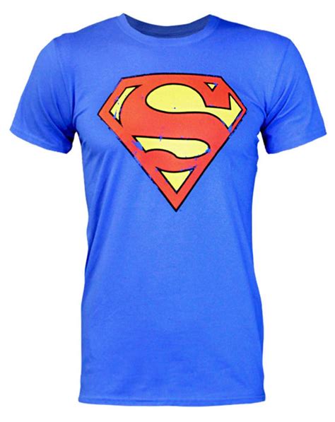Superman Distressed Logo Mens T Shirt — Vanilla Underground
