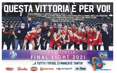 Famila Basket Vince La Coppa Italia Femminile 2021