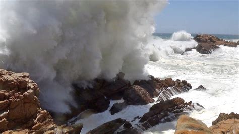 Big Ocean Waves Crashing Into Rocks And Exploding Hd 1080p