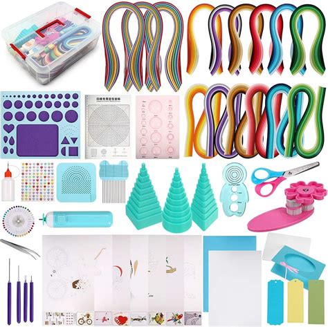 Mdluu Paper Quilling Kit With 1860 Strips 22 Quilling Tools And