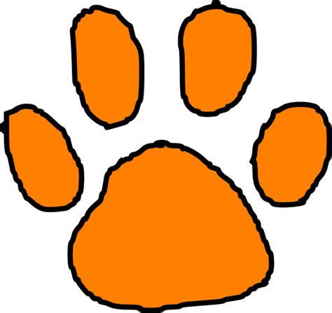 Tiger Paw Print Stencil ClipArt Best Tiger Paw Print Calligraphy