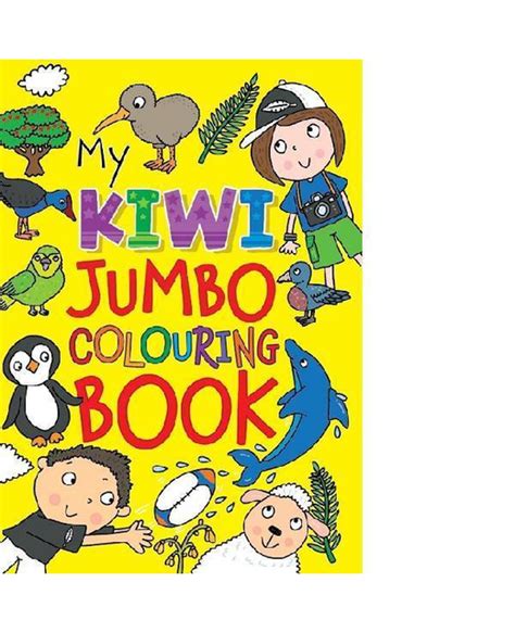 Kiwi Jumbo Colouring Book 144pg Books Arts Onehunga Books