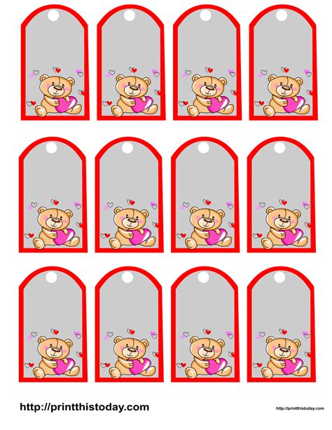 Throwing a baby shower for a friend with a baby bump can be a lot of fun! Teddy Bear Baby Shower Favor Tags