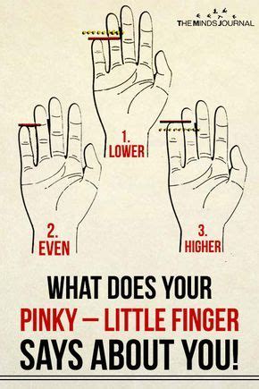 What Does Your Pinky Finger Say About You Palm Reading Charts Emotion Psychology Mind