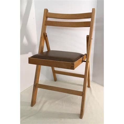 To make a folding wooden chair. Vintage Wooden Folding Chair, Made in Romania | Chairish