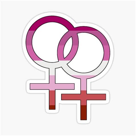 pink lesbian pride sticker for sale by roryrabs redbubble
