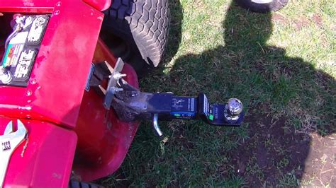 Home Made Lawn Mower Hitch Youtube