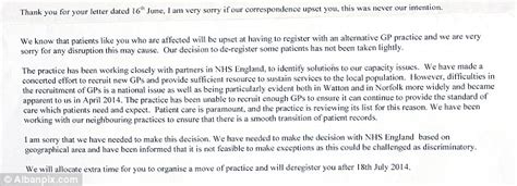 Just make sure that you do your best and leave the rest to the employer. Patients are being struck off by their doctor | Daily Mail ...