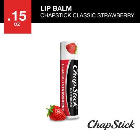 Chapstick Classic Strawberry Lip Balm Helps Prevent And Heal Dry