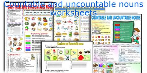 English Teaching Worksheets Countable And Uncountable Nouns