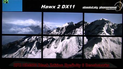 Xfx Hd 5970 Black Edition Hawx 2 Dx11 Eyefinity 6 Benchmark Youtube
