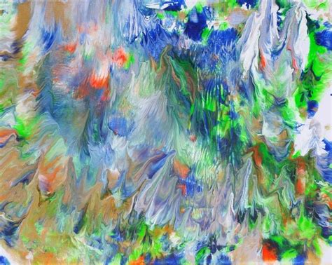 Alexandra Romano Psychedelic Sea Painting Acrylic On Canvas