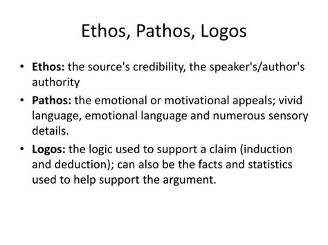 Ethos Pathos Logos Definitions Polizbath
