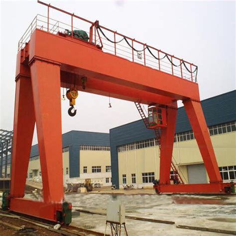Electric Double Girder Container Gantry Crane 50t Outdoors Rail Mounted