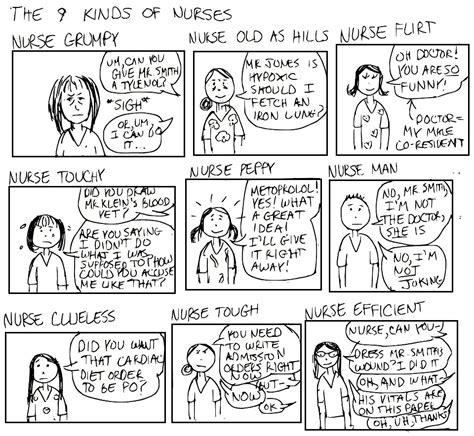 A Cartoon Guide To Becoming A Doctor The 9 Types Of Nurses