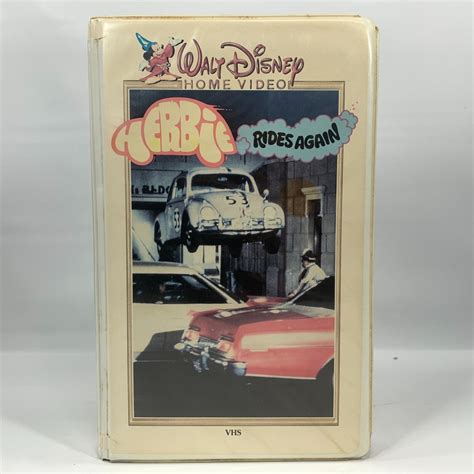 Walt Disney Home Video Vhs Herbie Rides Again 1974 Htf
